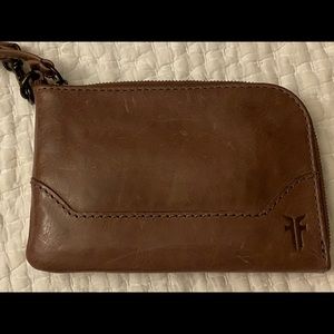 Frye leather wristlet